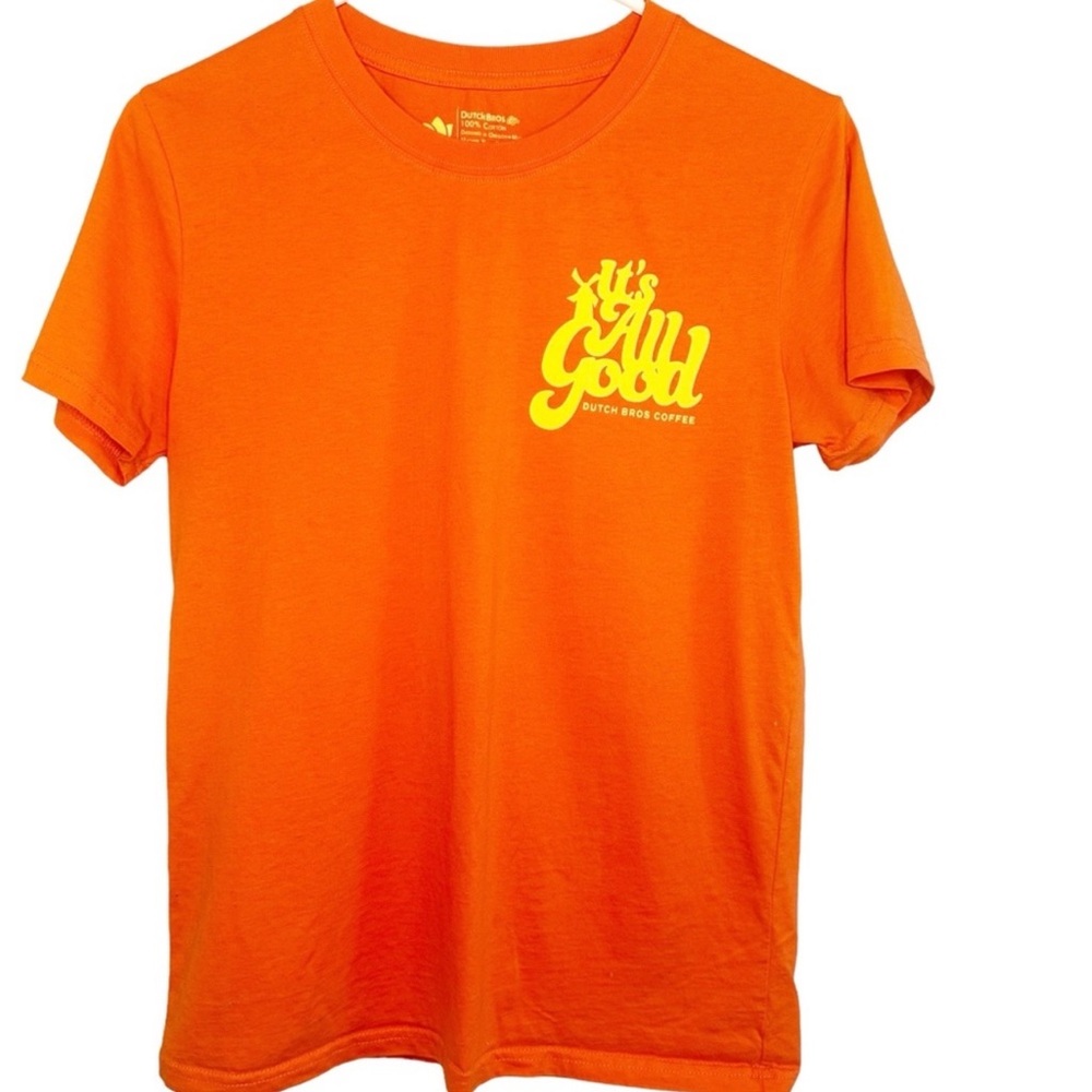 Dutch Bros NWT BRAND NEW Neon/Blood Red Orange Men’s XL+XXL+XXXL RARE 2X 3X